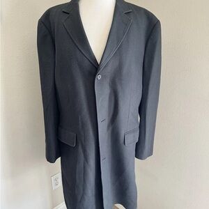 Perry Ellis Gray XL Men’s Coat 3 Button Closure Front Pockets Pre-owned